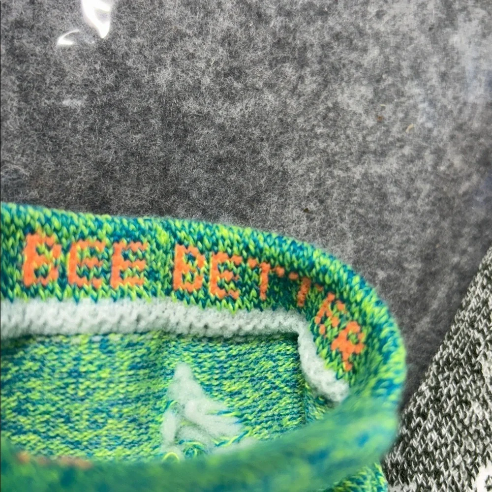 Bombas Hex Tec honeycomb blue green grey  Patterned Socks XL